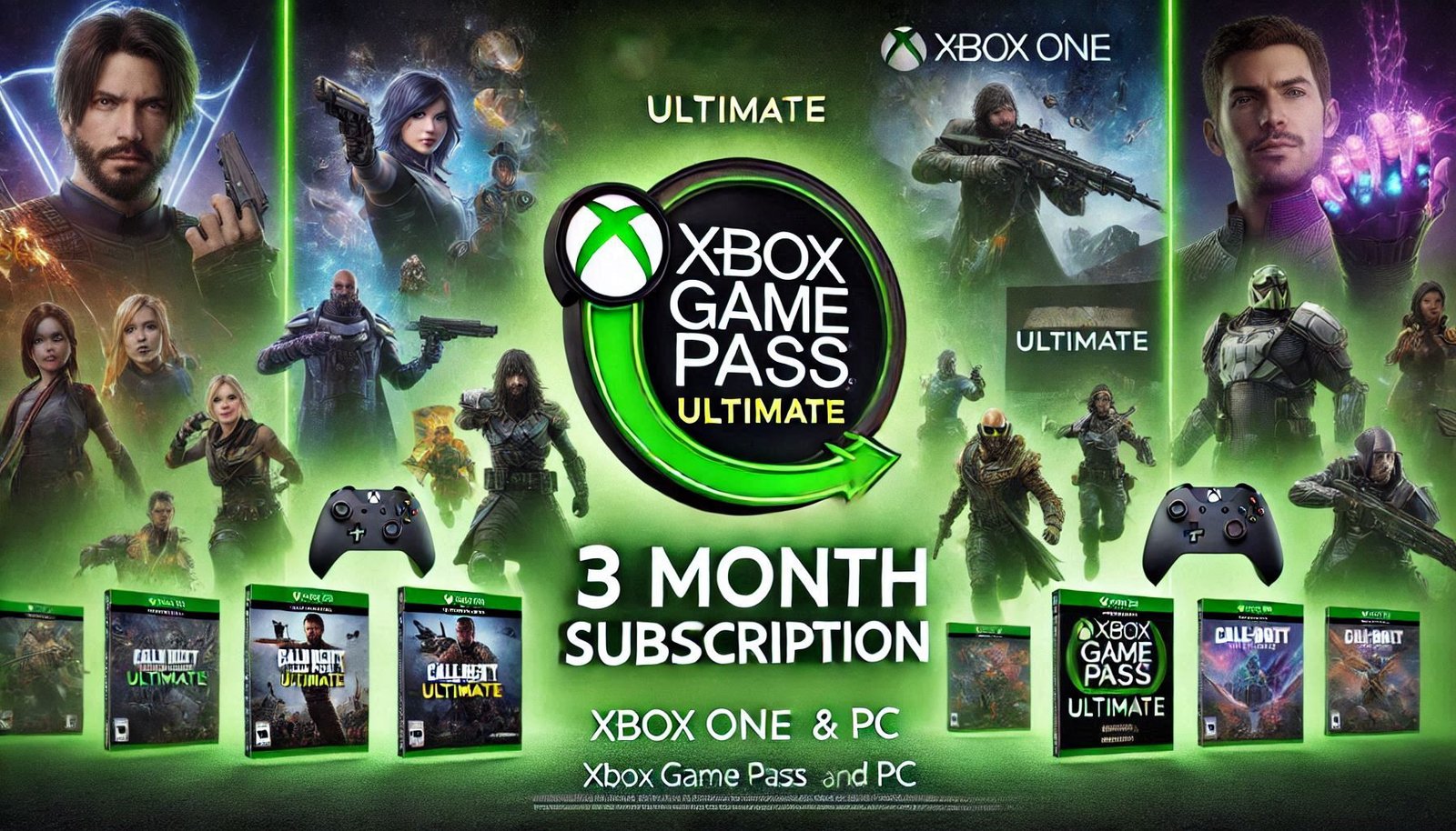 3 Month Xbox Game Pass Ultimate Xbox One / PC